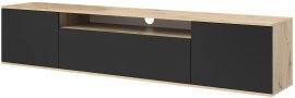 TV element Logan 200 cm - artisan hrast/crna