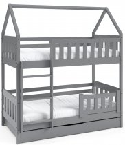 PKMebel - Krevet na kat Claudia 80x160 cm - siva