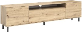 TV element Logan 180 cm metalne okrugle noge - artisan hrast