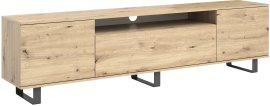 TV element Logan 200 cm metalne noge - artisan hrast