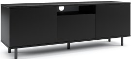TV element Logan 150 cm metalne okrugle noge - crn
