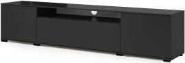 TV element Logan 180 cm plastične noge - crn