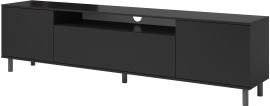 TV element Logan 180 cm metalne okrugle noge - crn