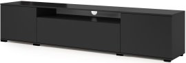 TV element Logan 200 cm plastične noge - crn