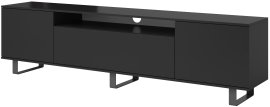 TV element Logan 200 cm metalne noge - crn