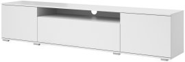 TV element Logan 200 cm plastične noge - bijel