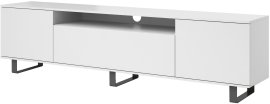 TV element Logan 200 cm metalne noge - bijela