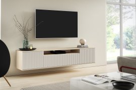 Viseća TV komoda Agnes - hrast Vincenza/kašmir