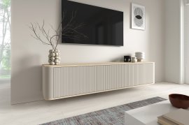 Viseća TV komoda Trenza - hrast Vincenca/kašmir