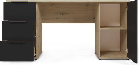 PKMebel - Radni stol Tivo - 160 cm - artisan hrast/crna