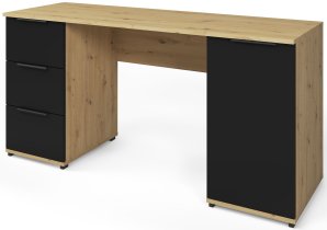 PKMebel - Radni stol Tivo - 160 cm - artisan hrast/crna
