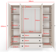 PKMebel - Garderobni ormar Storm 4D