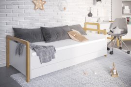 Kocot Kids - Krevet na razvlačenje Viktor bez madraca, s ladicom - 80x180 cm