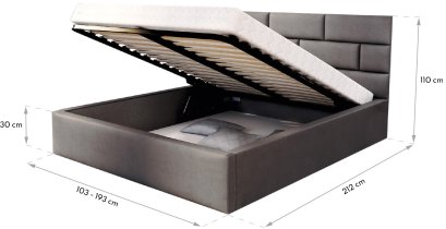 Kreveti FDM - Krevet sa spremnikom Pasadena - 120x200 cm