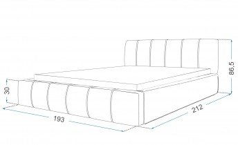 Kreveti FDM - Krevet sa spremnikom Florida - 180x200 cm
