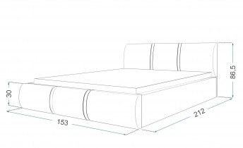Kreveti FDM - Krevet sa spremnikom Fusion 140x200 cm