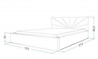 Kreveti FDM - Krevet sa spremnikom Georgia 140x200 cm