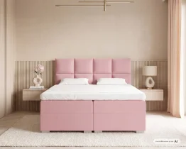 Kreveti FDM - Krevet sa spremnikom Spring box Portland - 140x200 cm