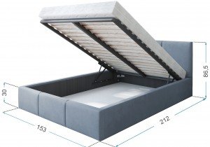 Kreveti FDM - Krevet sa spremnikom Fresia 140x200 cm