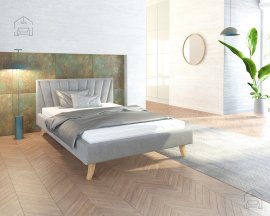 Krevet Heaven - 120x200 cm - siva