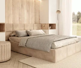 Krevet s mehanizmom podizanja Denver - 160x200 cm - cream