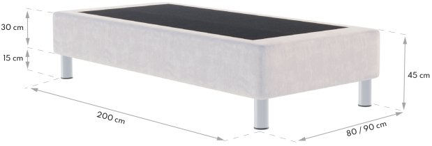 Kreveti FDM - Hotelski krevet Harmony 2x80x200 ili 160x200 cm