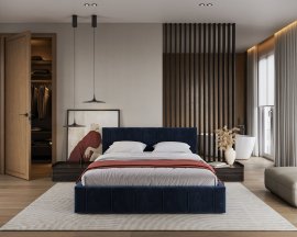 Podizni krevet s ladicom Florida - 180x200 cm - Paris Deep Blue