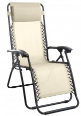 Vrtna ležaljka Delux beige