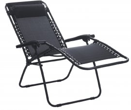 Vrtna ležaljka Delux grafit