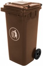 Kanta za smeće 120 l - smeđa
