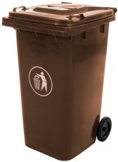 Kanta za smeće 240 l - smeđa