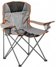 Mirpol - Sklopiva stolica za kampiranje - siva/narančasta