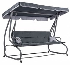 Vrtna ljuljačka na razvlačenje Megi siva