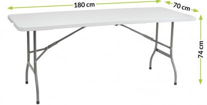 Mirpol - Stol na razvlačenje Vivid 180x70 cm