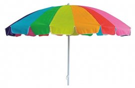 Suncobran za plažu 220 cm - rainbow
