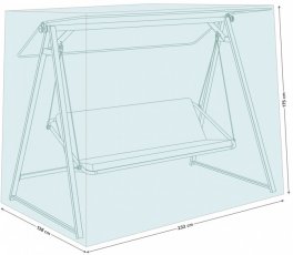 Zaštitna navlaka za vrtnu ljuljačku 232x138x175 cm