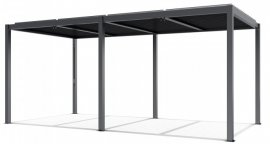 Vrtna pergola Luxe 5.8x4m - antracit z LED