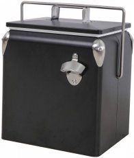 Čelićni prijenosni hladnjak, 13 L - crna