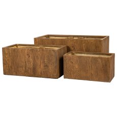 Set lončanica Estera 1/3 (smeđe)