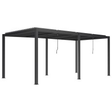Pergola Luxe 5,8x4x2,5 m antracit s LED osvjetljenjem