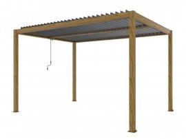 Pergola Luxe 3x4 m drvo v2 s LED osvjetljenjem