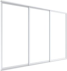 Klizna vrata S8 Luxe 270x238 cm za pergolu 3 m - bijela