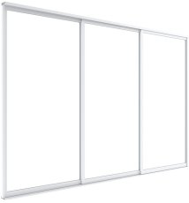 Klizna vrata S8 Luxe 370×238 cm za otvore do pergole 4 m - bijela