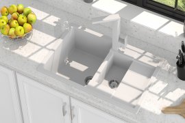 Sudoper Toskana sa sifonom - bijela