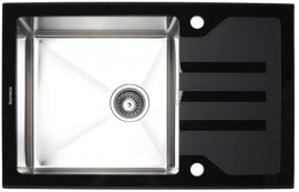 Platinum - Sudoper Handmade Black Glass 78x51