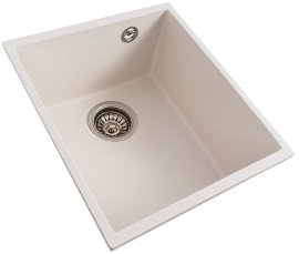 Sudoper Roxy 37 bijeli sa sifonom