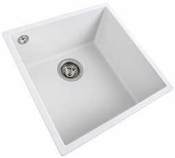 Sudoper Ruba 44 bijeli sa sifonom