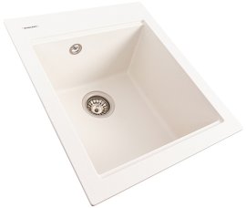 Sudoper Lebo 46 bijeli sa sifonom