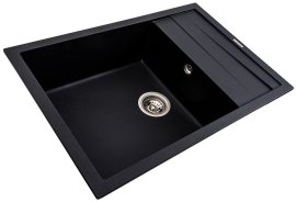 Sudoper Cascada 70 crni sa sifonom