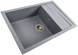 Sudoper Cascada 70 sivi sa sifonom